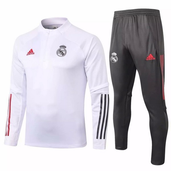 Trainingsanzug Real Madrid 2020-21 Weiß Grau